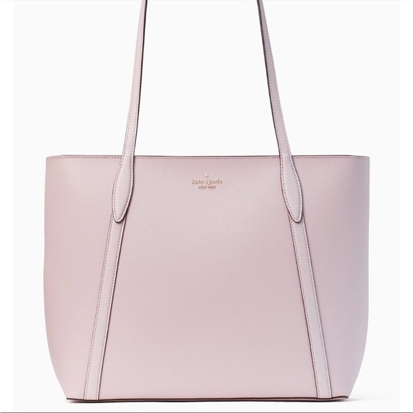 💜 Kate Spade Cara Large Tote Bag Purse Lilac Moonlight New
